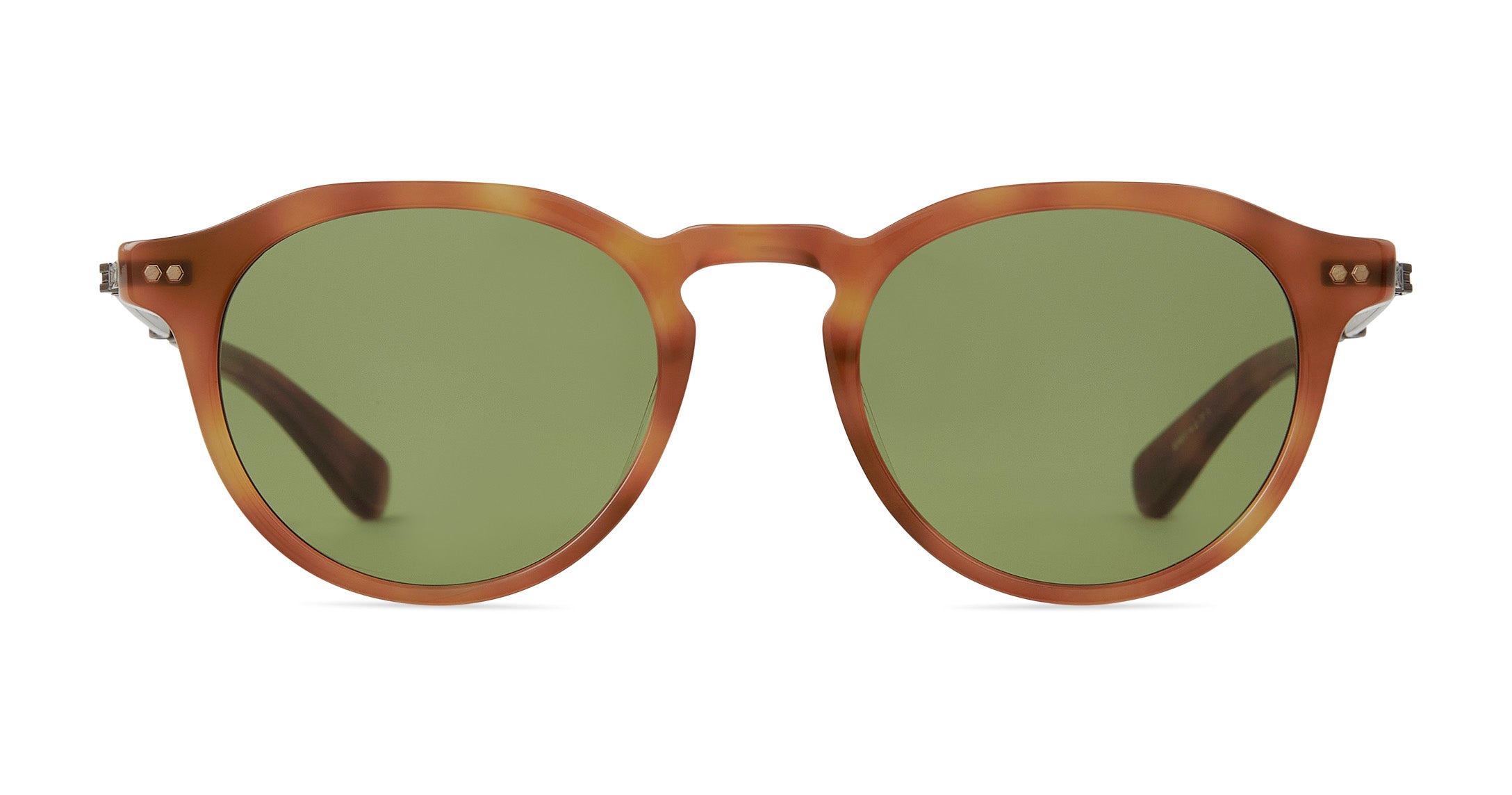 Amber Tortoise-Antique Gold/Semi-Flat Boxwood Green 48