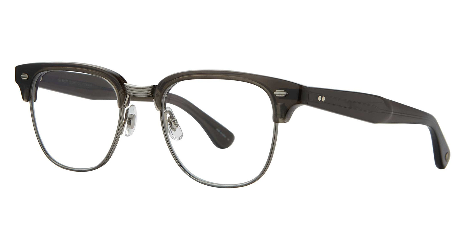 Black Glass-Brushed Silver