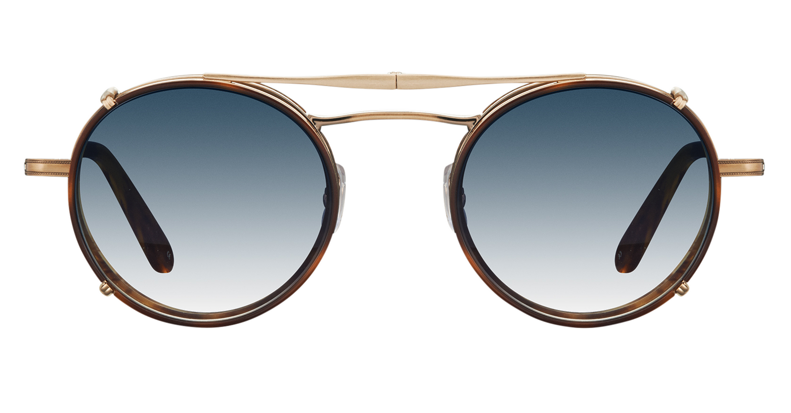 Matte Gold-Marigold Tortoise/Blue Gradient