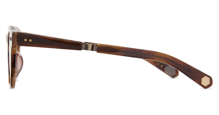 Moth Tortoise-Antique Gold/Semi-Flat Tahitian Rose