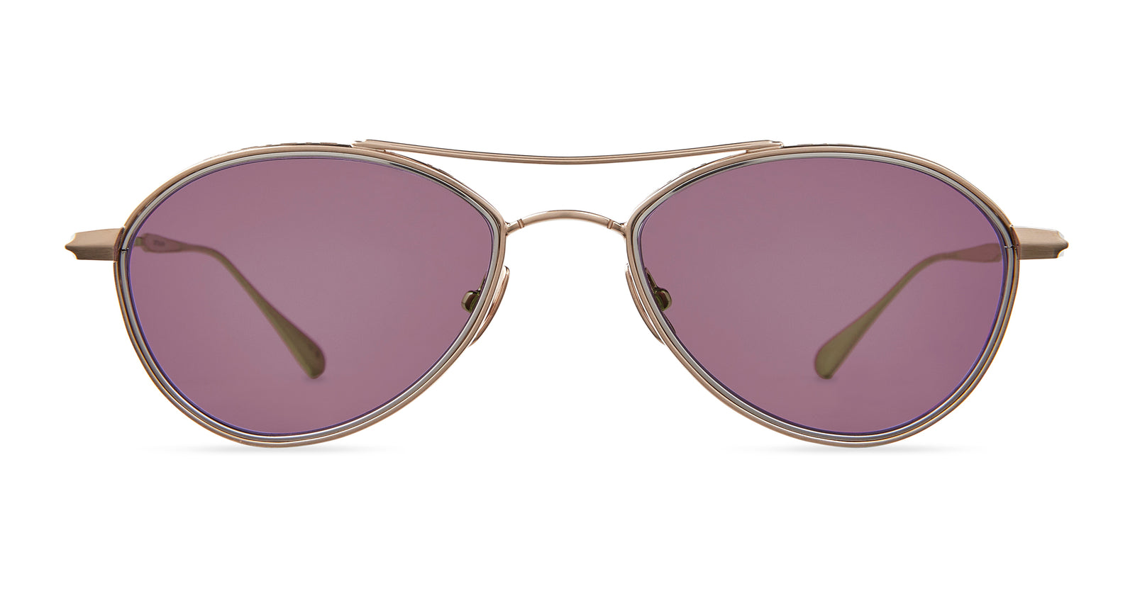 Brushed 12K White Gold/Select Violet