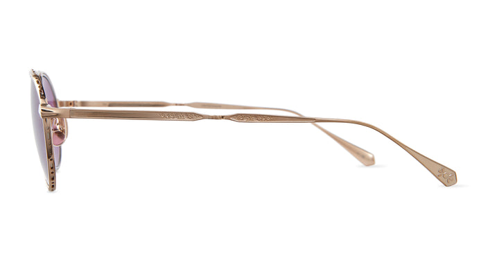 Brushed 12K White Gold/Select Violet