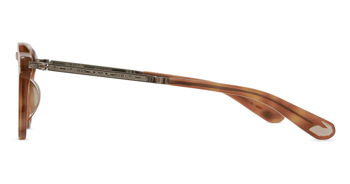 Amber Tortoise-Antique Gold/Semi-Flat Boxwood Green