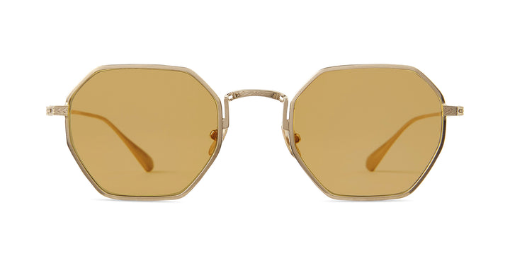 Brushed 12K White Gold/Semi-Flat Tuscan Gold