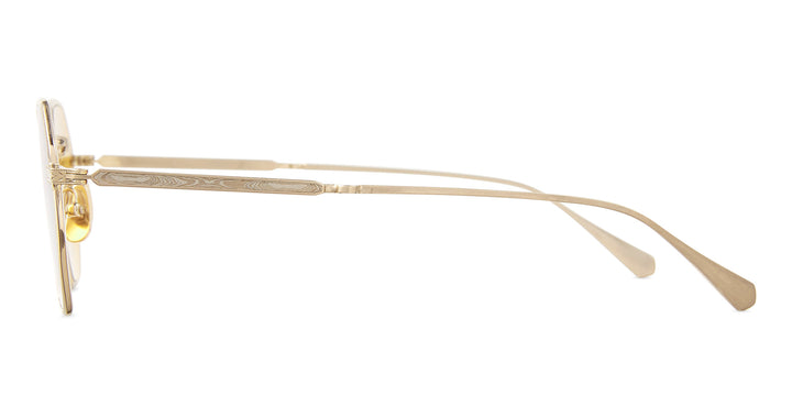 Brushed 12K White Gold/Semi-Flat Tuscan Gold