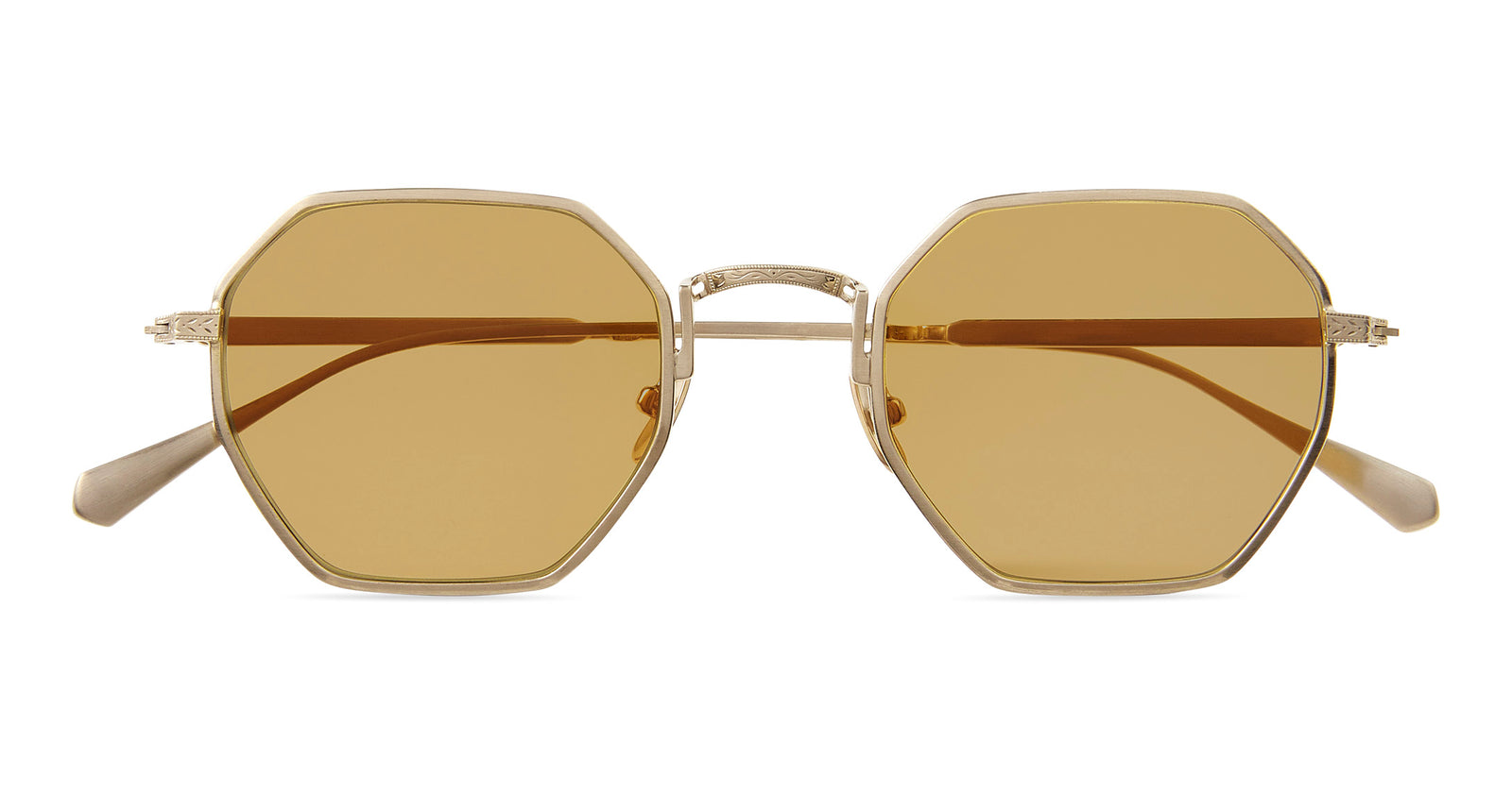 Brushed 12K White Gold/Semi-Flat Tuscan Gold