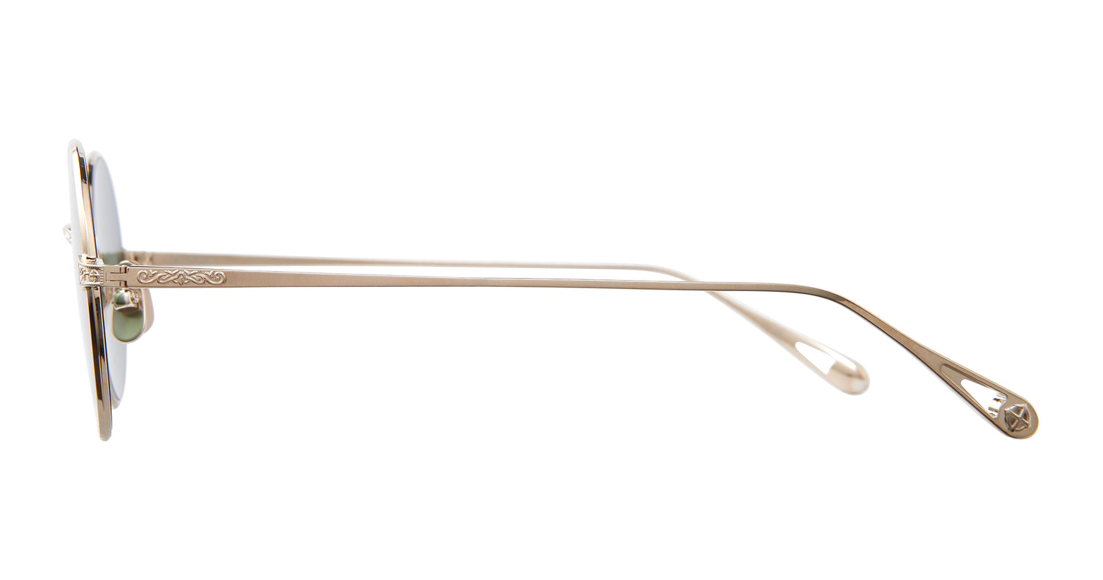 12K White Gold/Semi-Flat Veridian