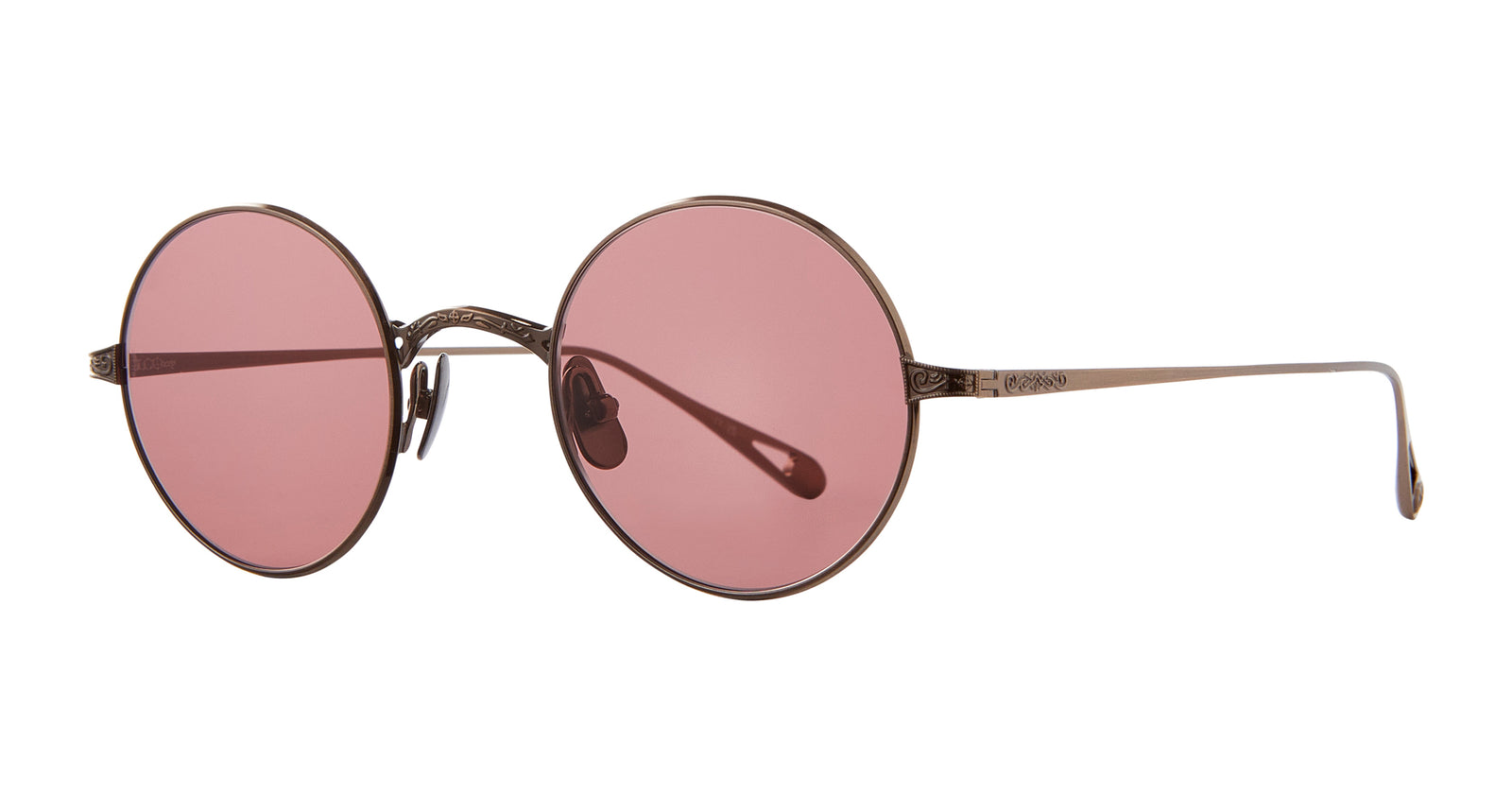 Antique Gold/Semi-Flat Garnet