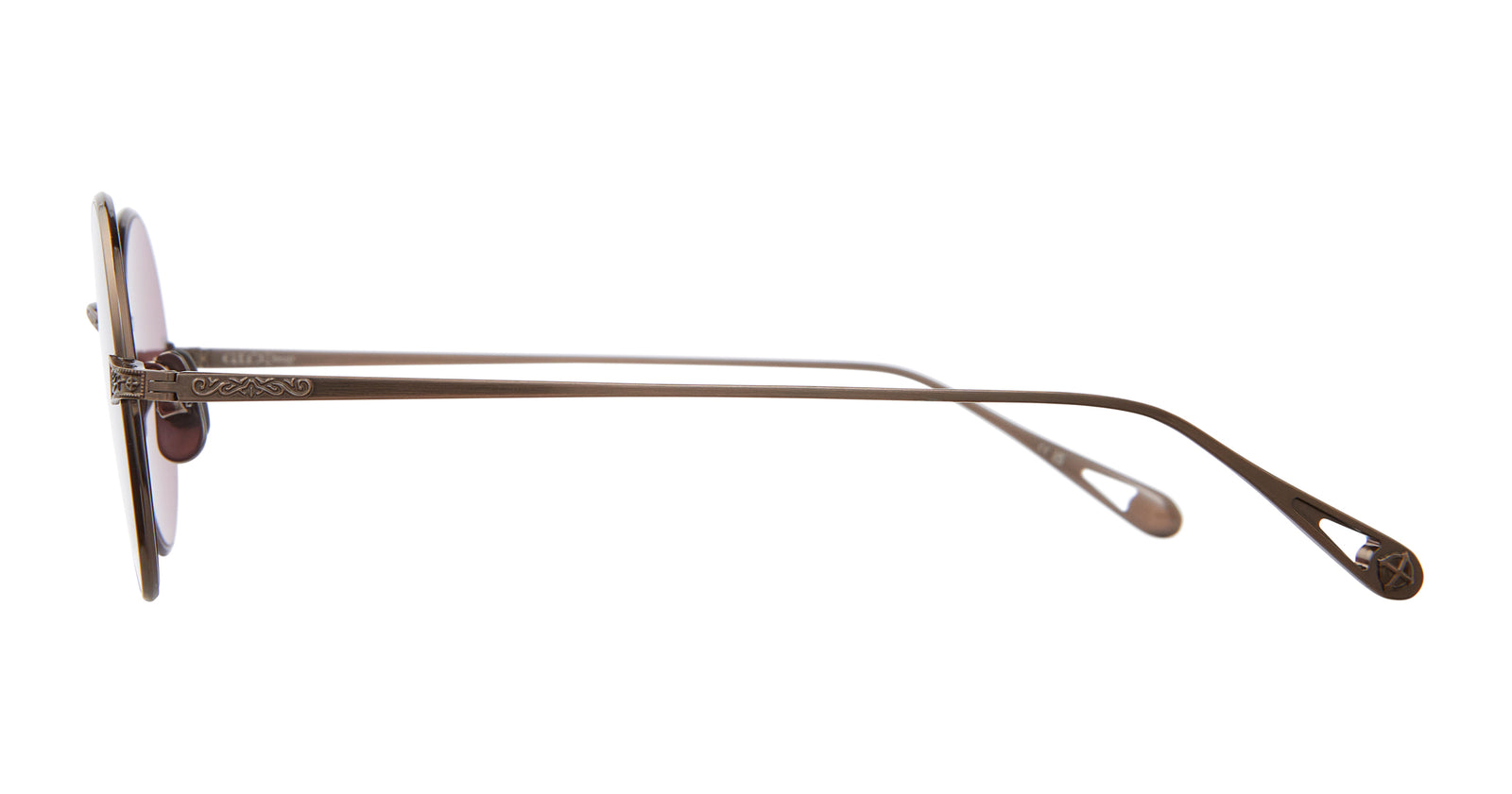 Antique Gold/Semi-Flat Garnet