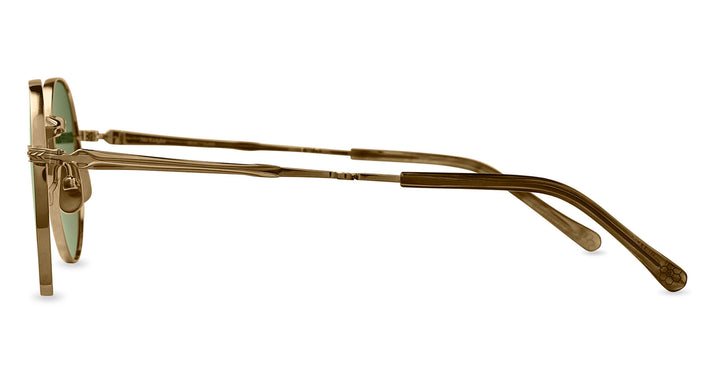 12K White Gold-Matte Marbled Rye/Semi-Flat Diamond Green