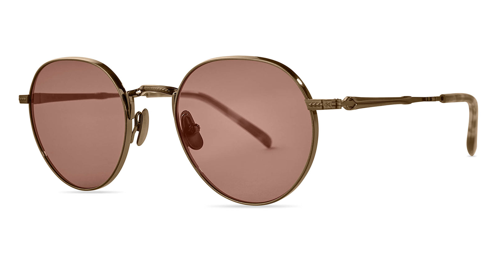 Antique Gold-Blonde Shell/Semi-Flat Tahitian Rose