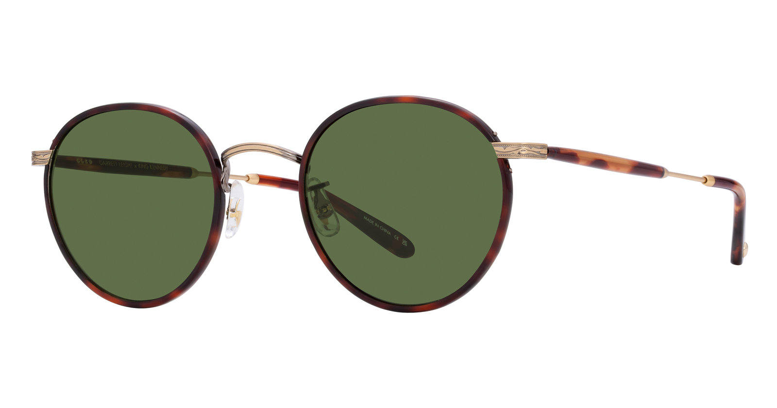 Kona Tortoise-Antique Gold/Pure Green