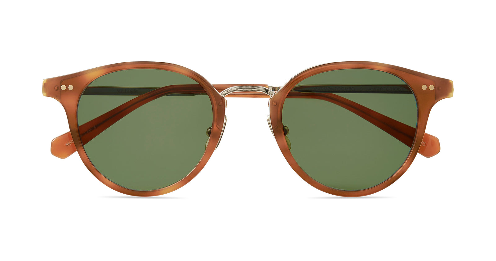 Amber Tortoise-White Gold/Forest