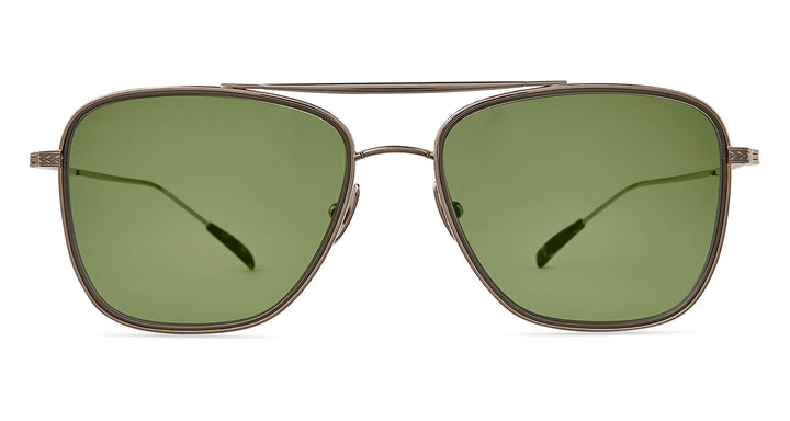 12K White Gold-Maple/Green