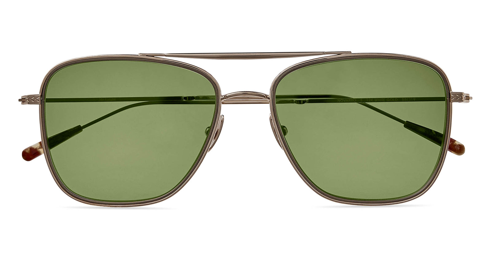 12K White Gold-Maple/Green