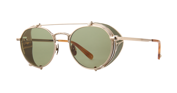 Brushed Gold-Ember Tortoise/Semi-Flat Green