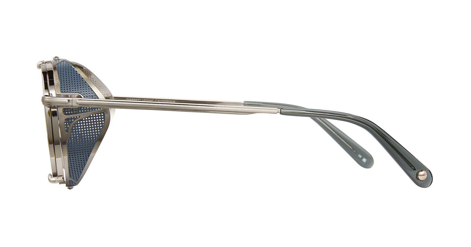 Brushed Silver-Sea Grey/Semi-Flat Glacier Blue Mirror