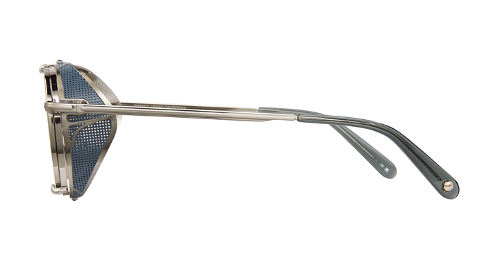 Brushed Silver-Sea Grey/Semi-Flat Glacier Blue Mirror