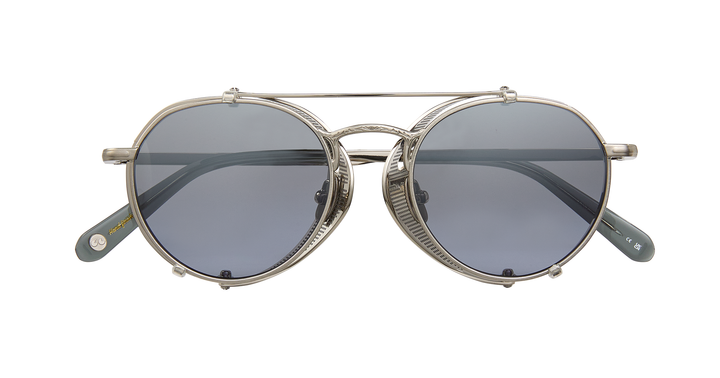 Brushed Silver-Sea Grey/Semi-Flat Glacier Blue Mirror