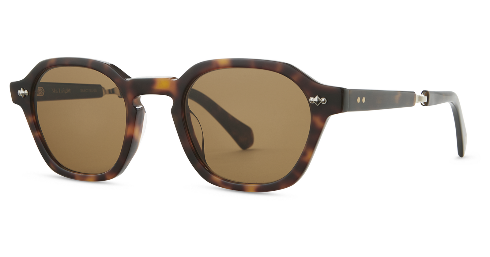 Hickory Tortoise-12K White Gold/Mojave Brown