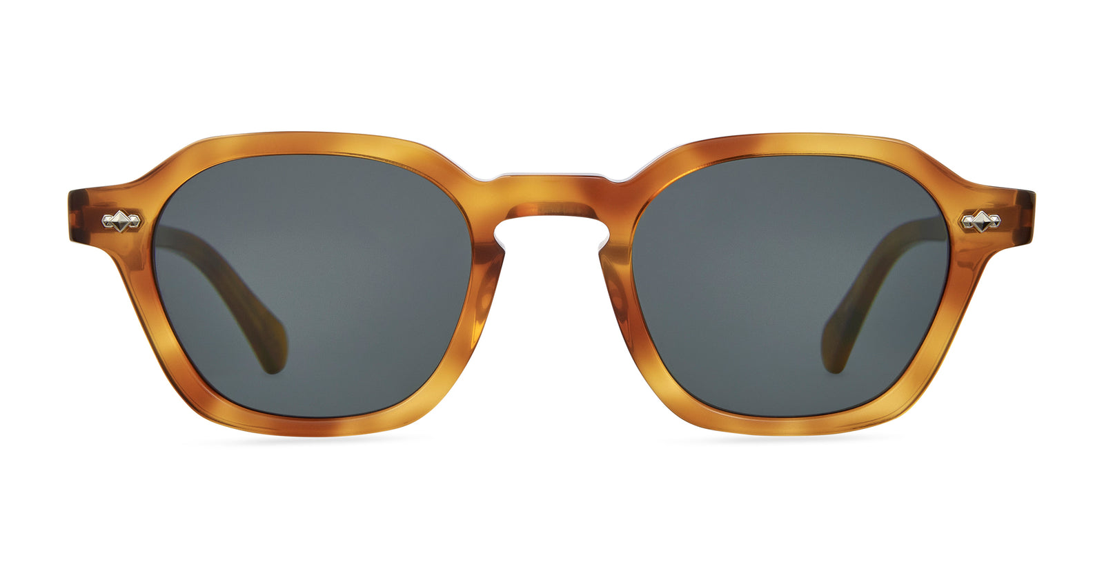 Saffron Tortoise-White Gold/Select Blue Smoke