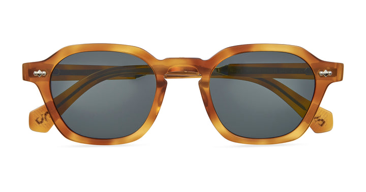 Saffron Tortoise-White Gold/Select Blue Smoke