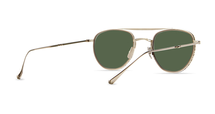 12K White Gold-Matte Bronze/Green