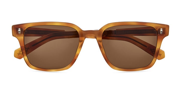 Saffron Tortoise-White Gold/Semi-Flat Molasses