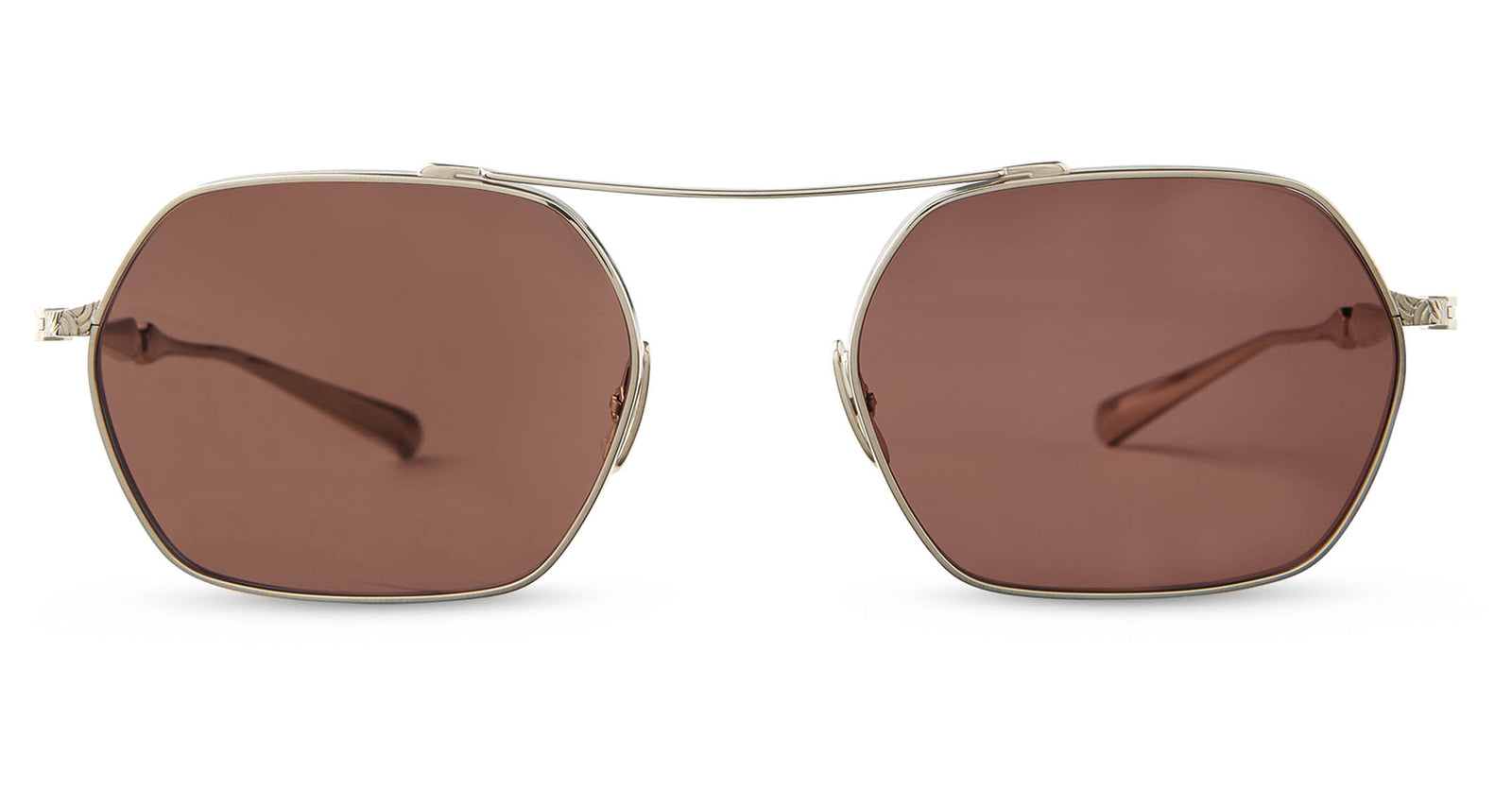 12K White Gold/Semi-Flat Tahitian Rose