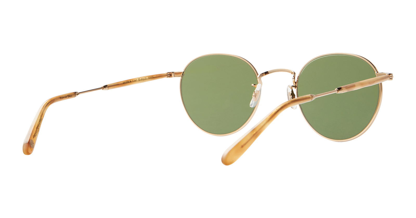 Gold-Ember Tortoise/Semi-Flat Pure Green