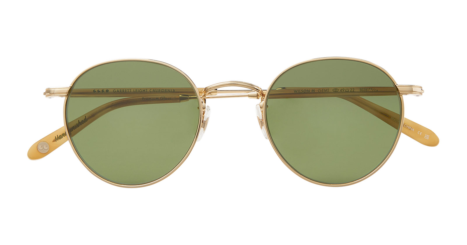 Gold-Ember Tortoise/Semi-Flat Pure Green